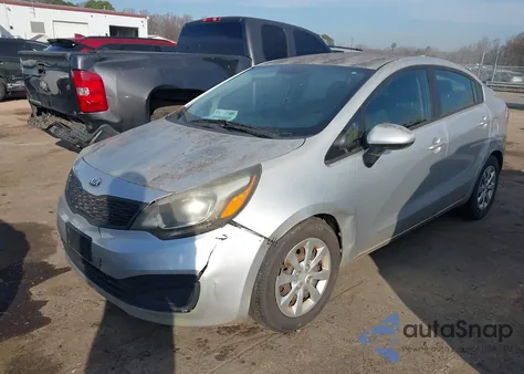 2014 Kia Rio Lx из США, поврежденный, VIN KNADM4A36E6350515